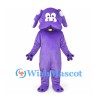 Dog Mascot Costume in Purple with White Muzzle