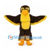 Eagle Mascot Costume in Brown with Yellow Beak and Wing Trim