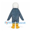 Bald Eagle Mascot Costume in Blue Gray with White Head
