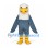 Bald Eagle Mascot Costume in Blue Gray with White Head