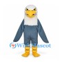 Bald Eagle Mascot Costume in Blue Gray with White Head