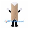 Pasta Mascot Costume in Tan with Bow Tie Shape