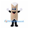 Pasta Mascot Costume in Tan with Bow Tie Shape