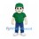 Boy Mascot Costume with Green Shirt and Cap