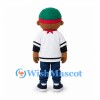 Boy Mascot Costume with Yellow Goggles and Red Scarf