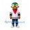 Boy Mascot Costume with Yellow Goggles and Red Scarf