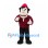Lumberjack Mascot Costume with Red Checked Shirt and Hat