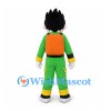 Boy Mascot Costume with Spiky Black Hair and Green Outfit