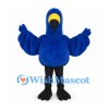 Blue Bird Mascot Costume with Yellow Beak and Black Legs