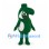 Dollar Sign Mascot Costume in Green with White Belly