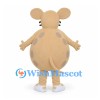 Mouse Mascot Costume in Tan with Spotted Round Body