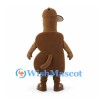 Letter B Mascot Costume in Brown with White Bow Tie
