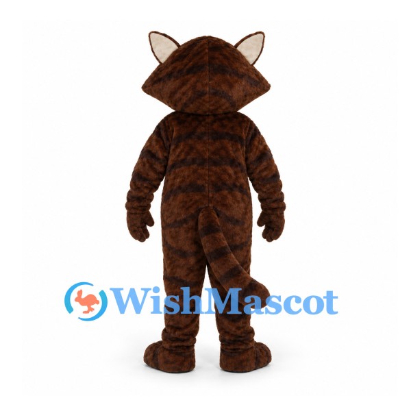 Raccoon Mascot Costume in Brown with Cream Belly