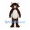 Raccoon Mascot Costume in Brown with Cream Belly