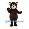 Bear Mascot Costume in Dark Brown with Cream Muzzle
