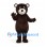 Bear Mascot Costume in Dark Brown with Cream Muzzle