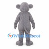 Mouse Mascot Costume in Gray with Long White Face
