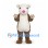 Pig Mascot Costume in Brown with White Face and Belly