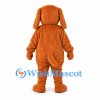 Dog Mascot Costume in Orange Brown with White Belly
