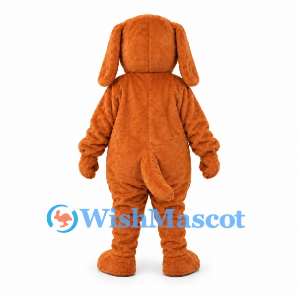 Dog Mascot Costume in Orange Brown with White Belly