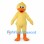 Duck Mascot Costume in Yellow with Orange Feet