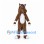 Horse Mascot Costume in Brown with White Belly and Hooves