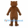 Bear Mascot Costume in Brown with Cream Belly