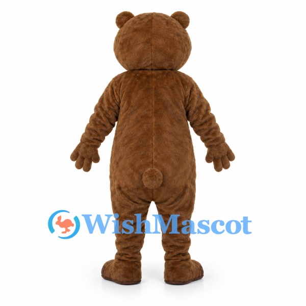 Bear Mascot Costume in Brown with Cream Belly