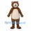 Bear Mascot Costume in Brown with Cream Belly
