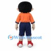 Boy Mascot Costume with Orange Number 11 Sports Shirt