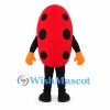 Ladybug Mascot Costume in Red with Black Spots