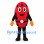 Ladybug Mascot Costume in Red with Black Spots