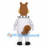 Squirrel Astronaut Mascot Costume with White Space Suit