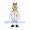 Squirrel Astronaut Mascot Costume with White Space Suit