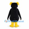 Rockhopper Penguin Mascot Costume with Yellow Head Feathers