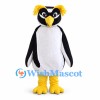 Rockhopper Penguin Mascot Costume with Yellow Head Feathers