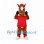 Horse Jockey Mascot Costume with Red Shirt and Helmet