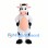 Cow Mascot Costume with Black Spots and Peach Belly