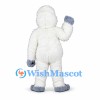 Yeti Mascot Costume in White with Gray Hands and Feet