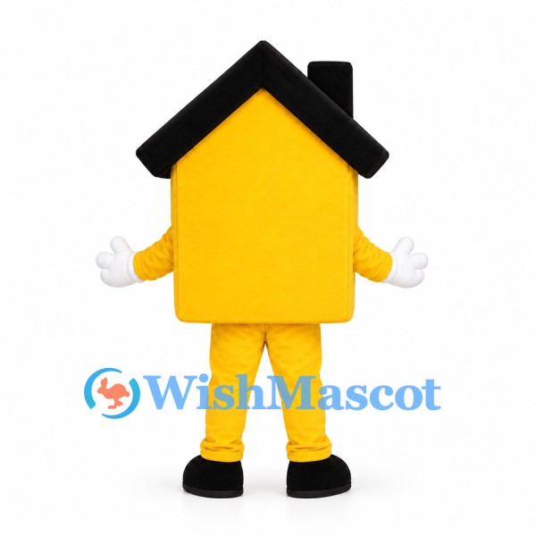 House Mascot Costume in Yellow with Black Roof