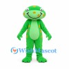 Frog Mascot Costume in Green with Yellow Spots