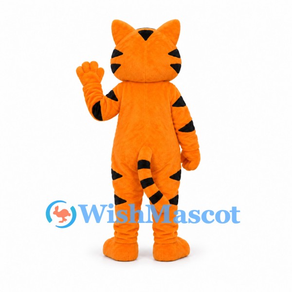 Tiger Mascot Costume in Orange with White Muzzle