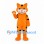 Tiger Mascot Costume in Orange with White Muzzle