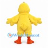 Duckling Mascot Costume in Yellow with Orange Feet