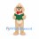 Dog Mascot Costume in Cream with Glasses and Green Book