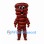 Sausage Mascot Costume in Brown with Stacked Links and Smiling Face