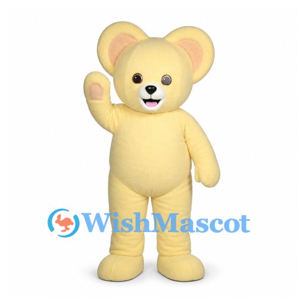Mouse Mascot Costume in Yellow with Large Ears