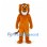 Lion Mascot Costume in Orange with Brown Mane