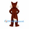 Fox Mascot Costume in Brown with Large Cream Cheeks and Chest