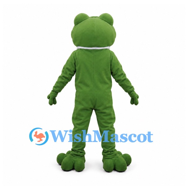 Frog Mascot Costume in Green with White Chest